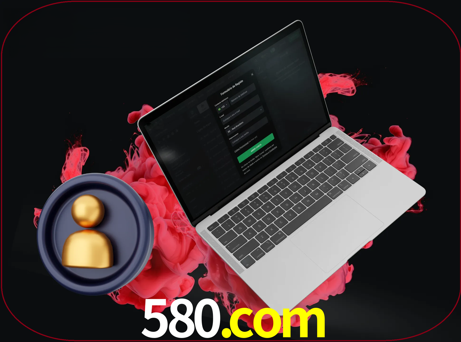 No cabeçalho do site 580, clique no botão que o levará a um formulário especial onde terá de introduzir as suas informações actuais.