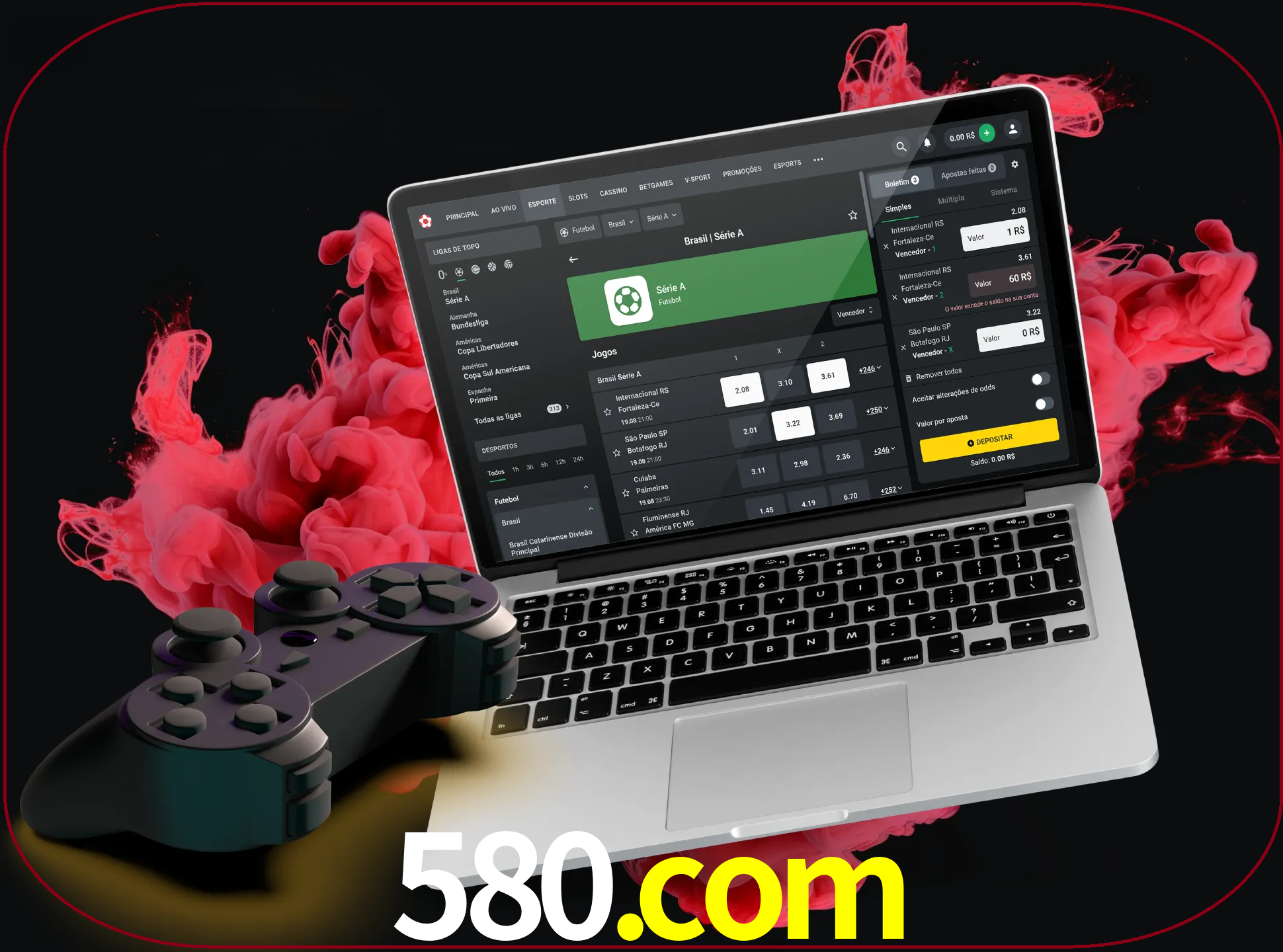 Visite a secção especial de jogos de vídeo em 580 para descobrir em que jogos pode apostar e ganhar muito dinheiro.