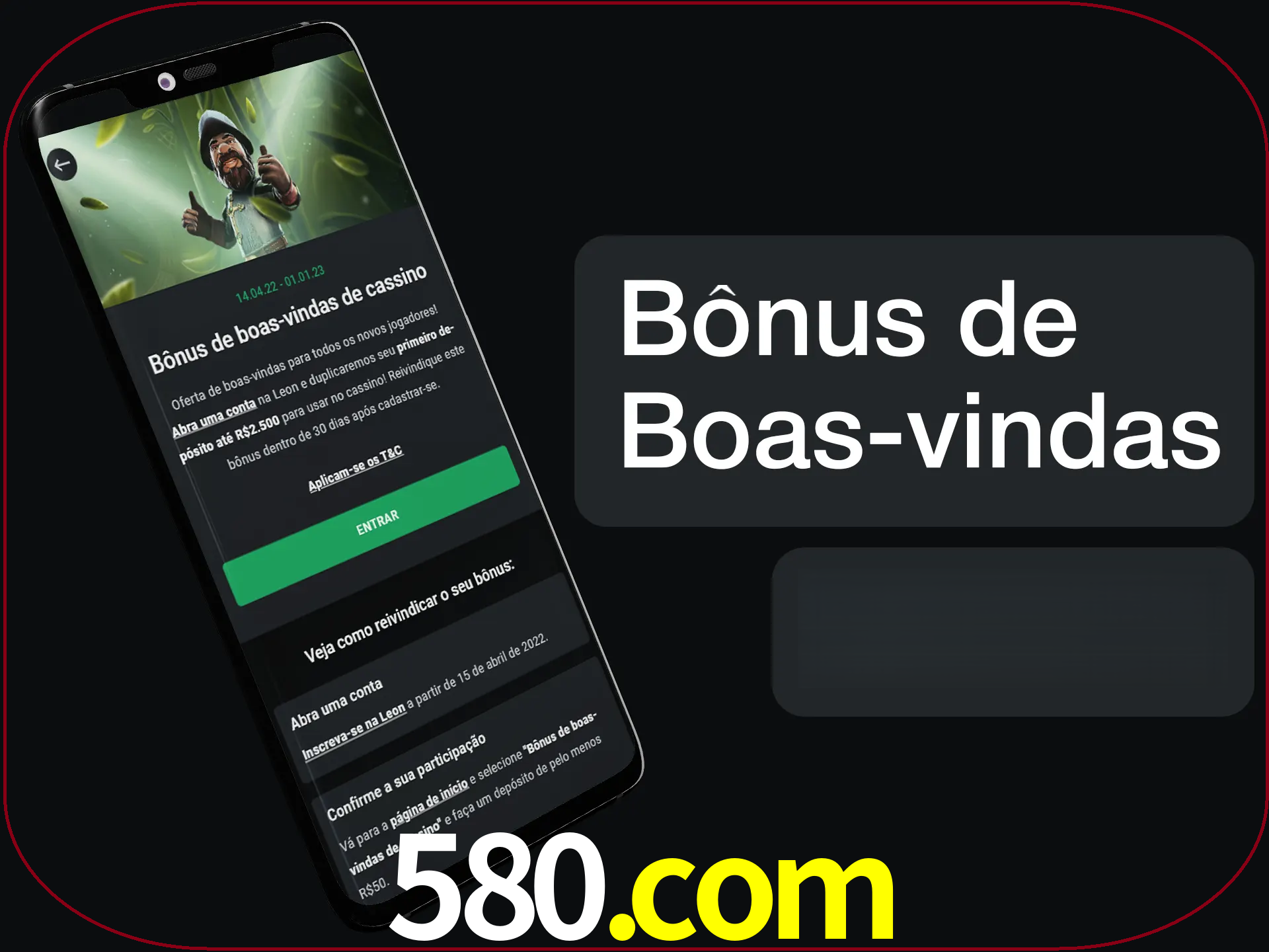 Não se esqueça de usar o bônus de boas-vindas.